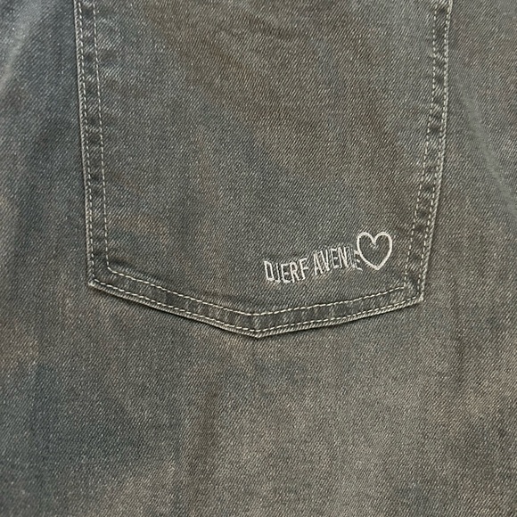 Djerf Avenue Denim Midi Washed Grey Skirt - Large - Picture 4 of 8